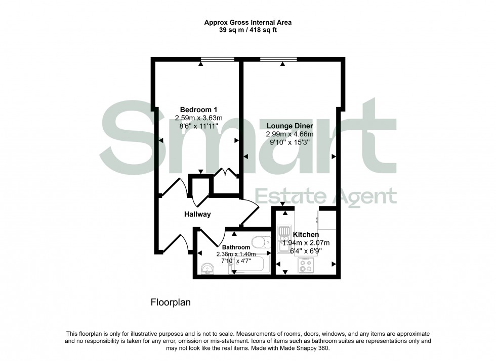 Floorplan for Acland Road, Exeter