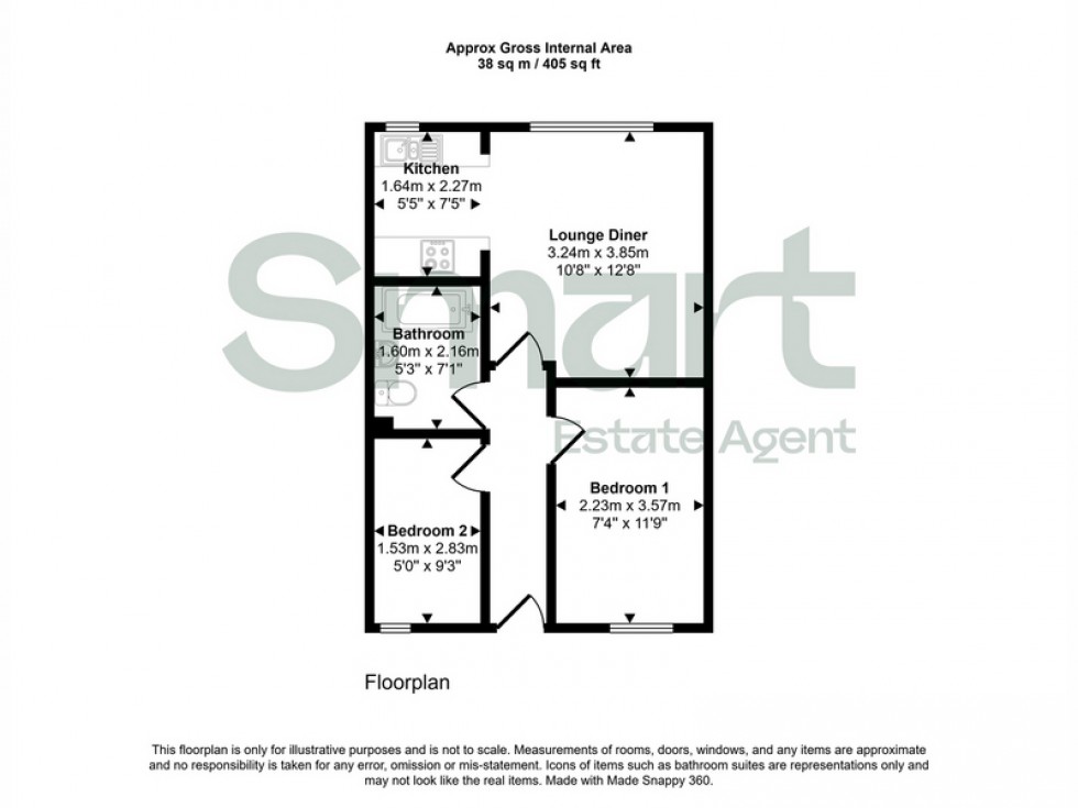 Floorplan for Baring Terrace, Exeter