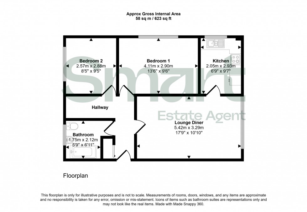 Floorplan for Coates Road, Exeter