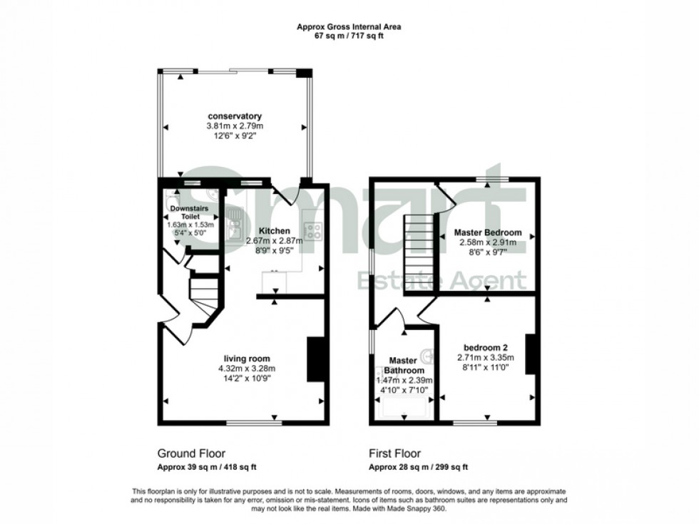 Floorplan for Burns Avenue, Exeter