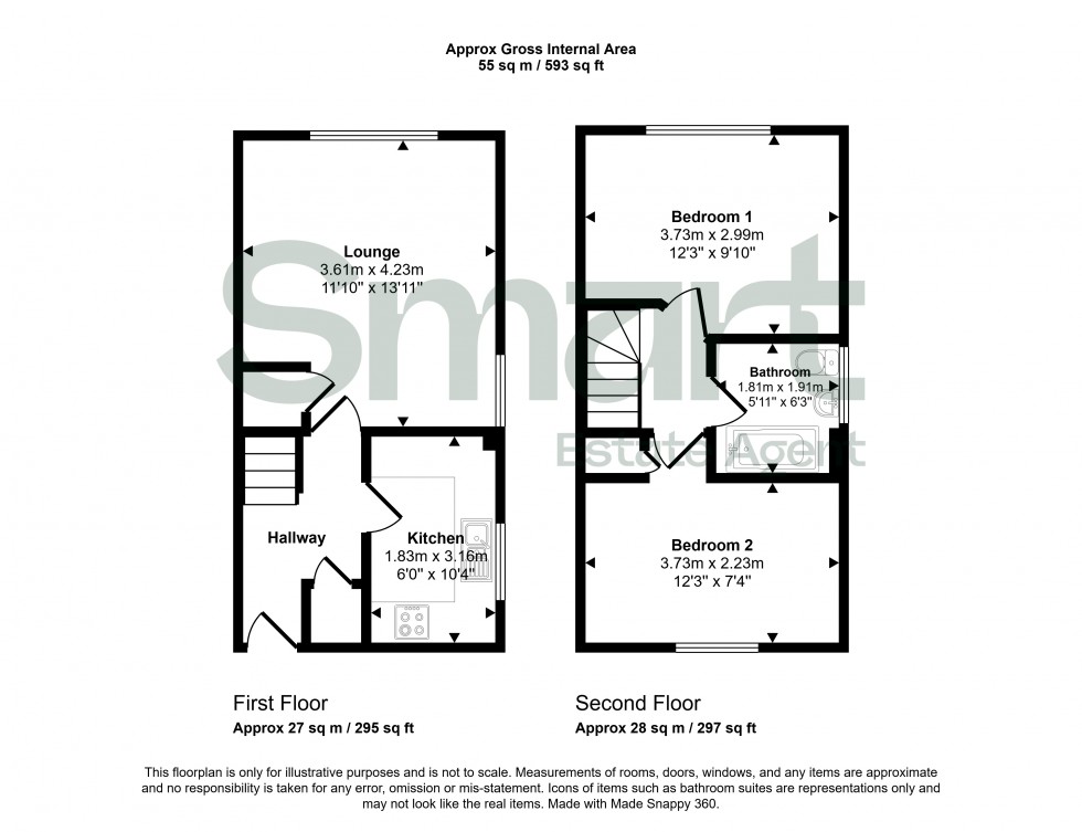Floorplan for Willeys Avenue, Exeter
