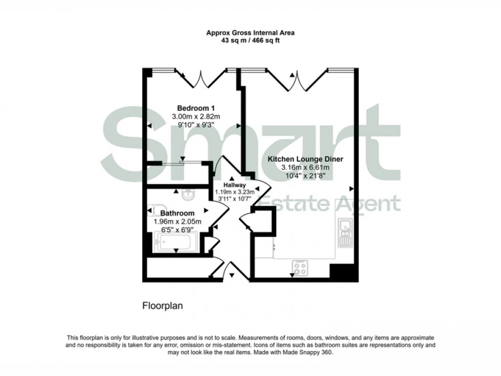 Floorplan for Roman Walk, Exeter