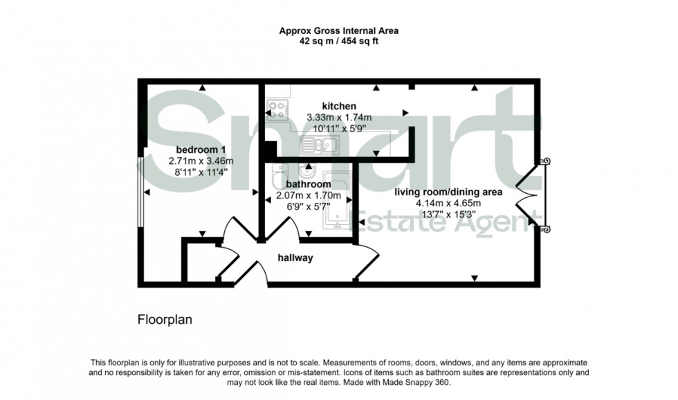 Floorplan for Waterside, Exeter