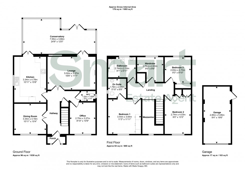 Floorplan for Liberty Way, Exeter