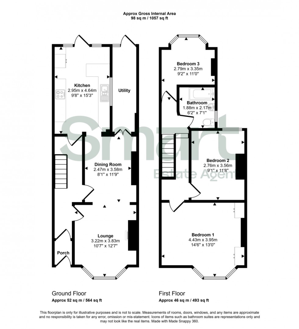 Floorplan for Waterloo Road, Exeter