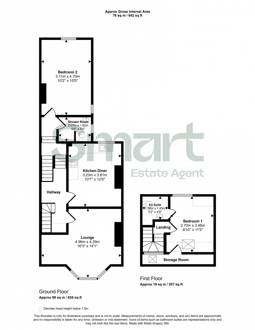 Floorplan for Pinhoe Road, Exeter