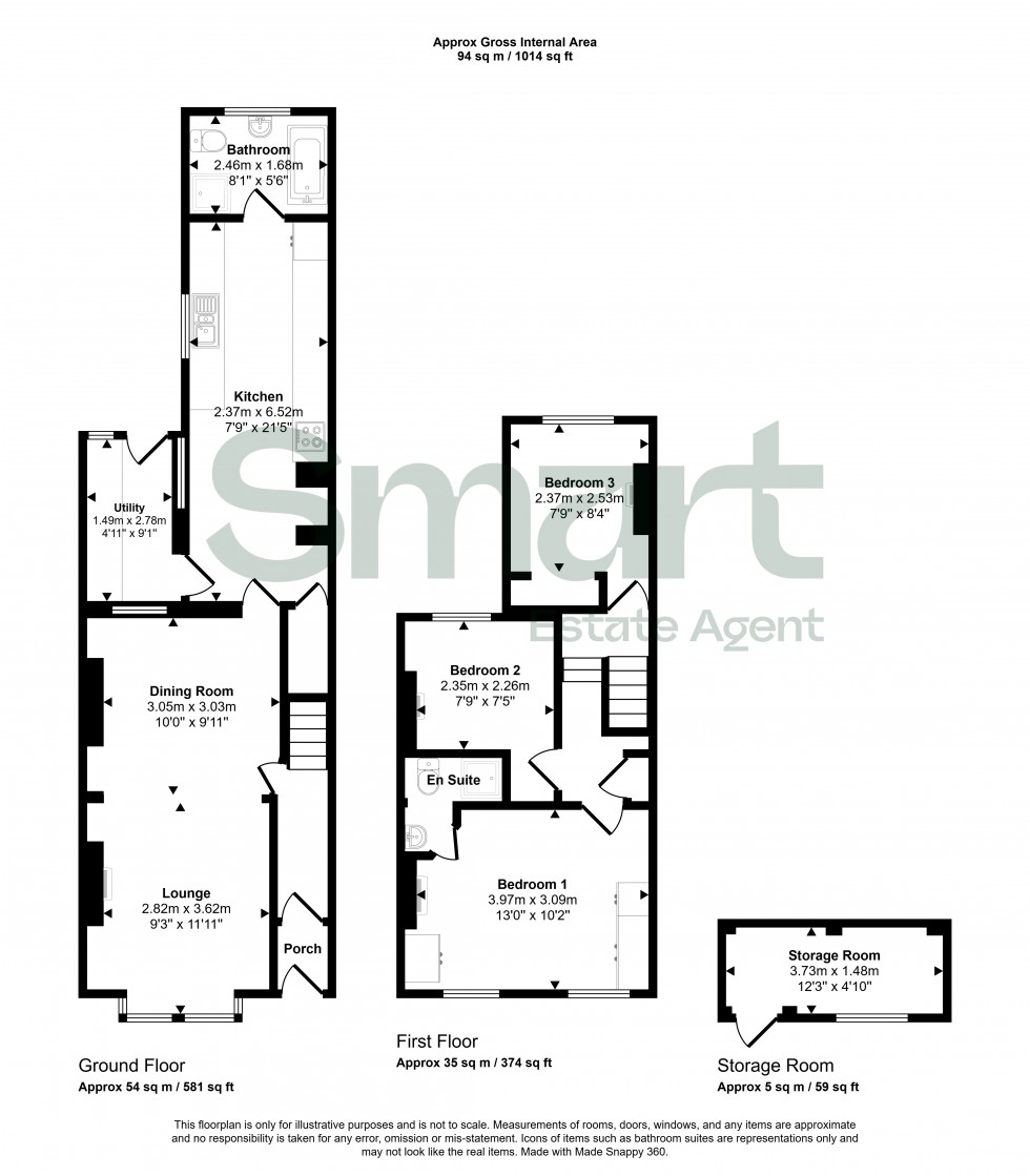 Floorplan for Clarence Road, Exeter