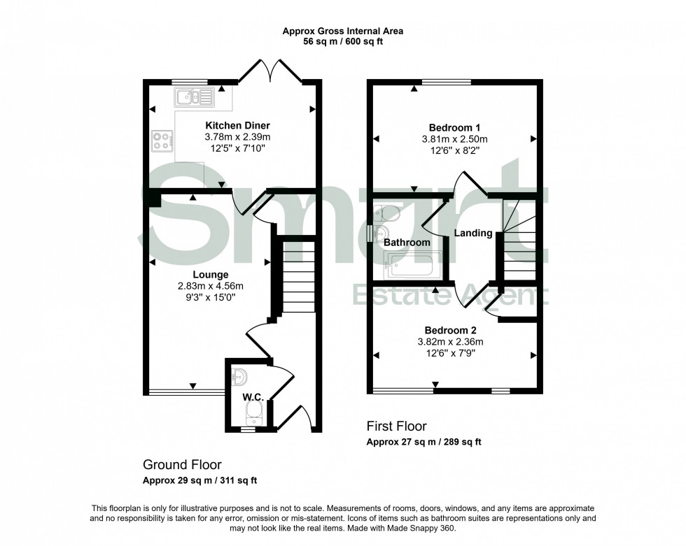 Floorplan for Cranbrook, Exeter
