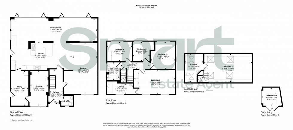 Floorplan for Lords Way, Exeter