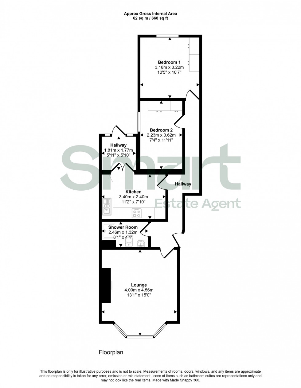 Floorplan for Hillsborough Avenue, Exeter