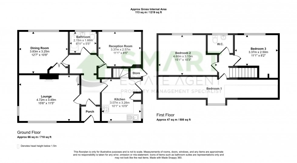 Floorplan for Topsham Road, Exeter