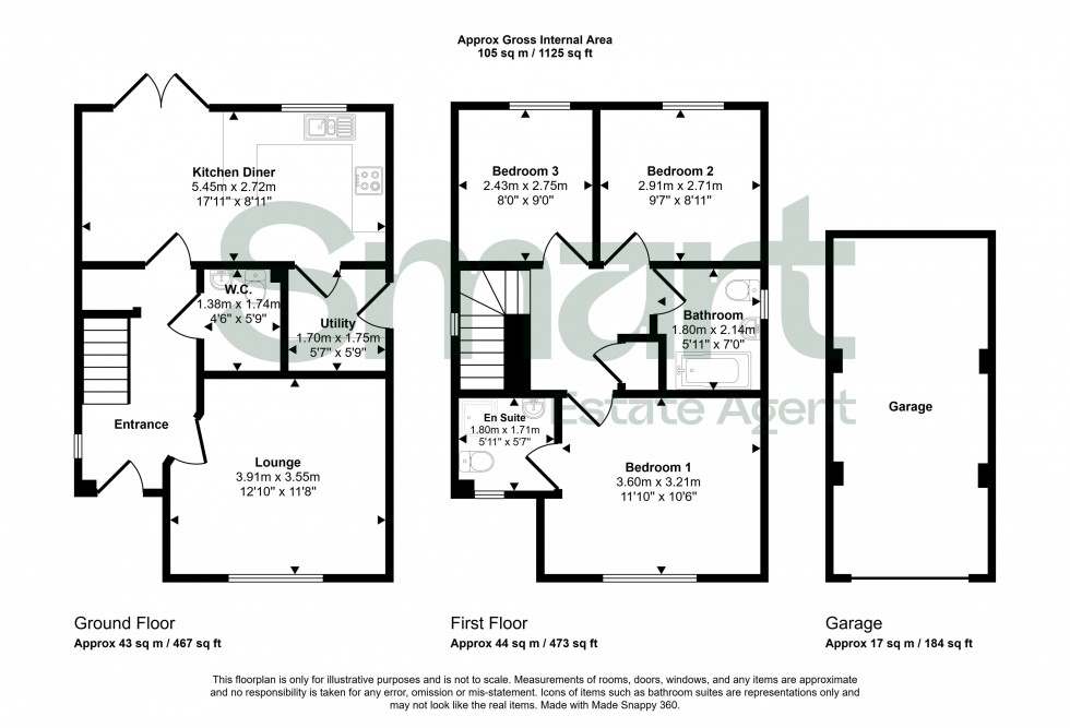 Floorplan for Cranbrook, Exeter