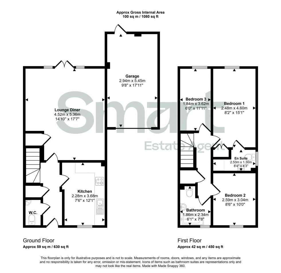 Floorplan for Sand Grove, Exeter