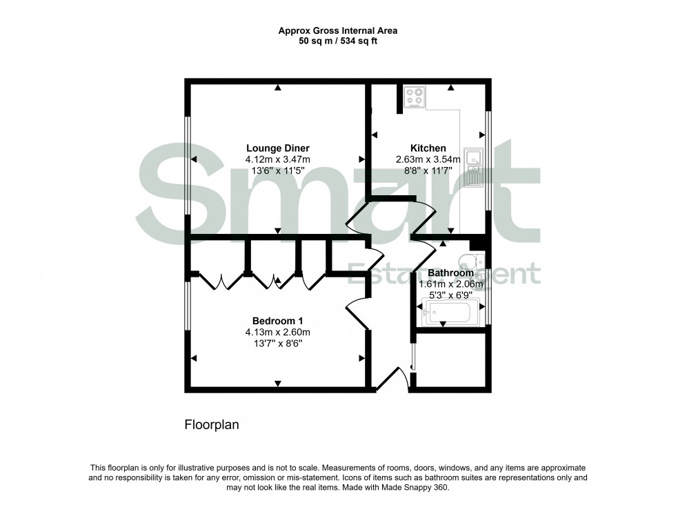 Floorplan for Prospect Place, Exeter