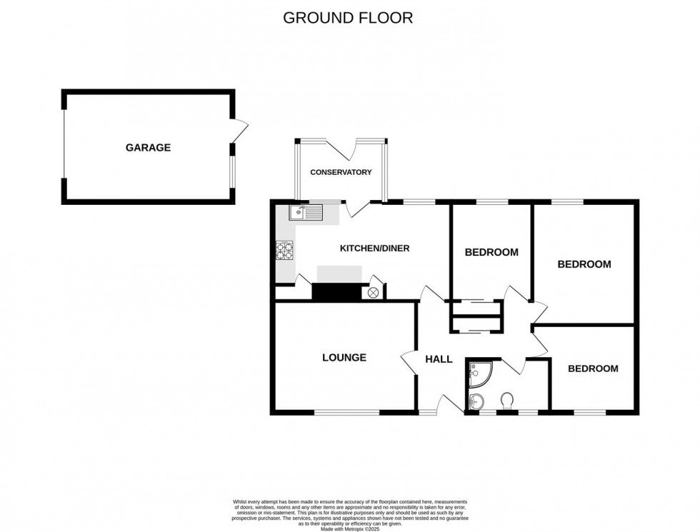 Floorplan for Cargwyn, Penwithick, St. Austell