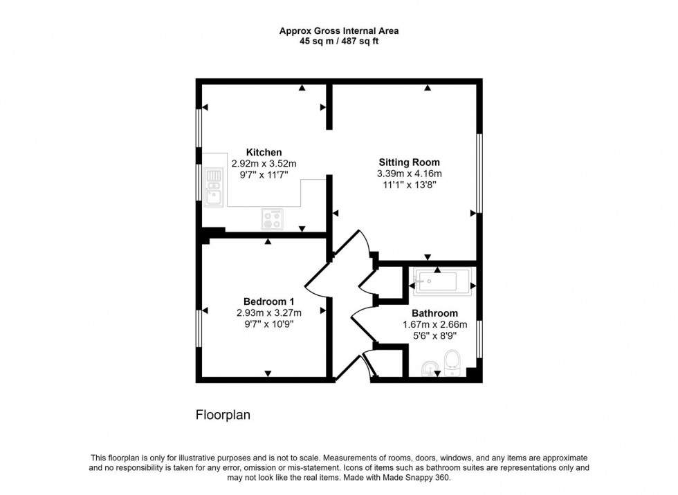 Floorplan for Calver Close, Penryn