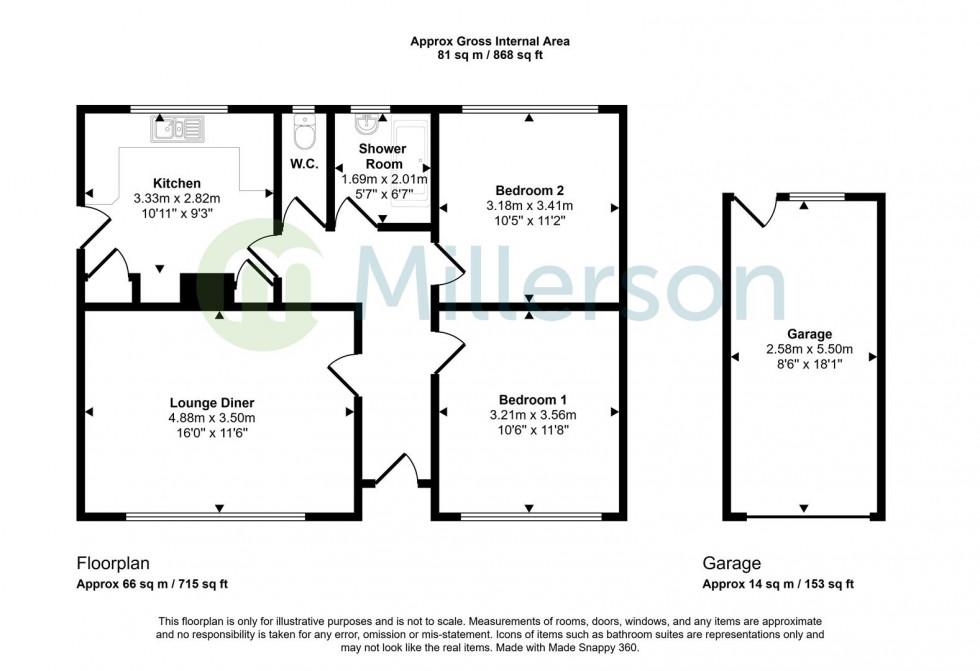 Floorplan for Fuller-Tre Close, St. Austell