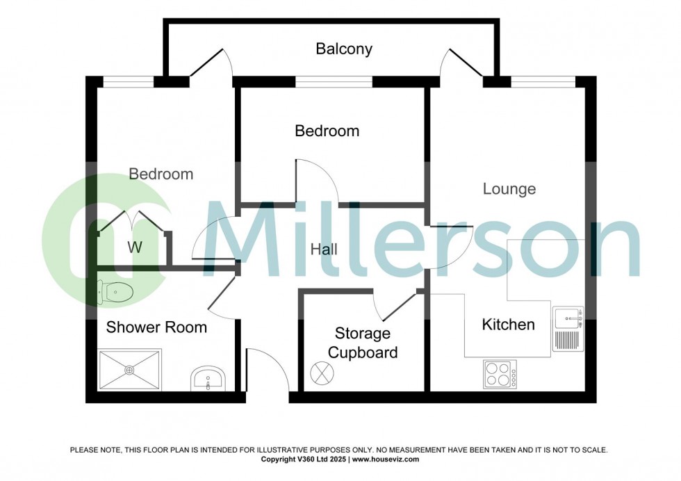 Floorplan for Woodland View, Duporth, St. Austell