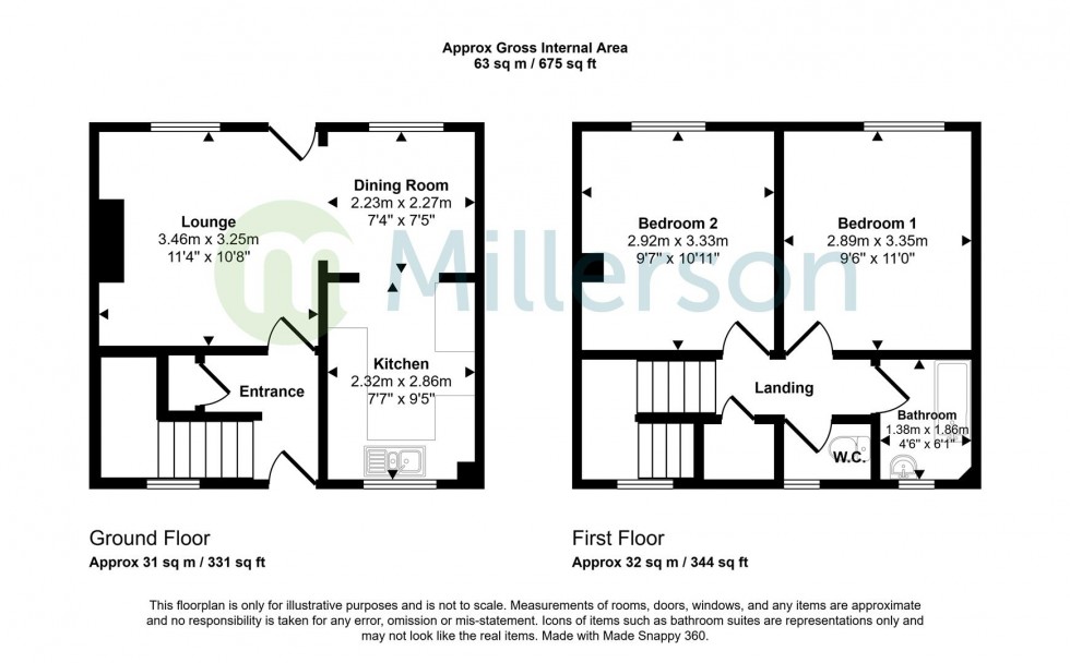 Floorplan for Trelawney Parc, St. Columb