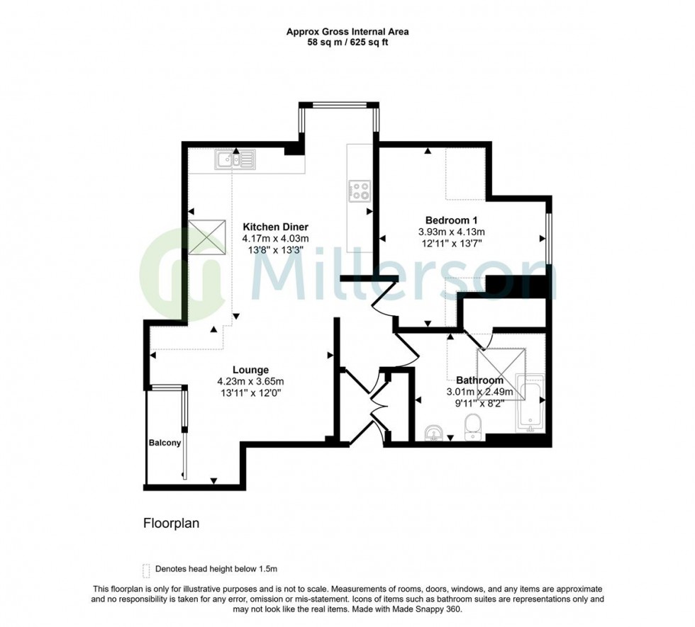 Floorplan for Anchor Quay, Penryn