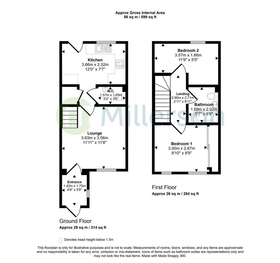 Floorplan for Round Ring Gardens, Penryn