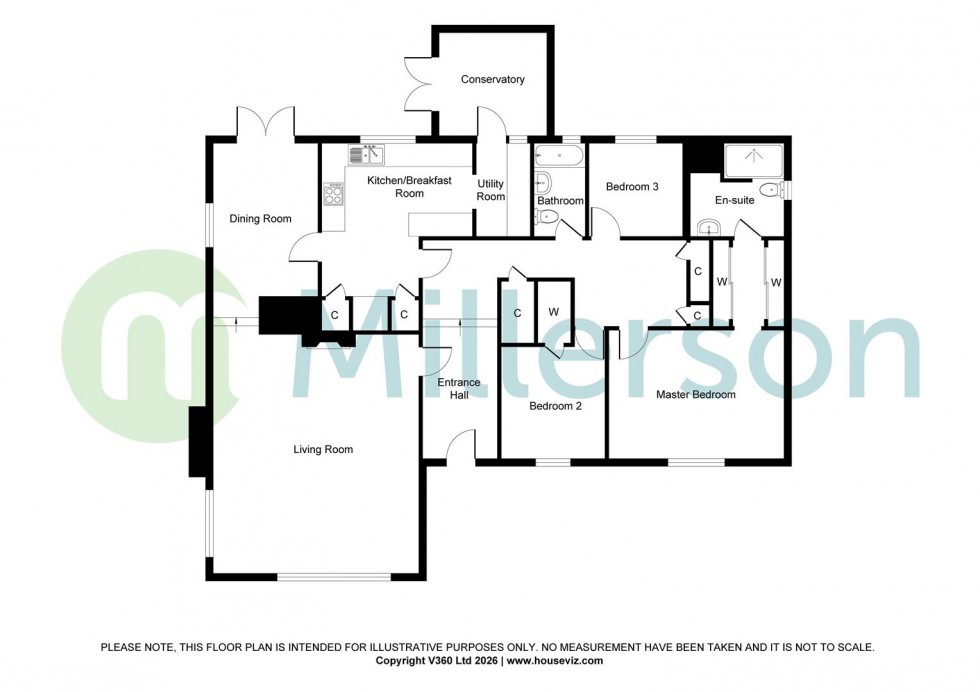 Floorplan for Attery View, Yeolmbridge, Launceston