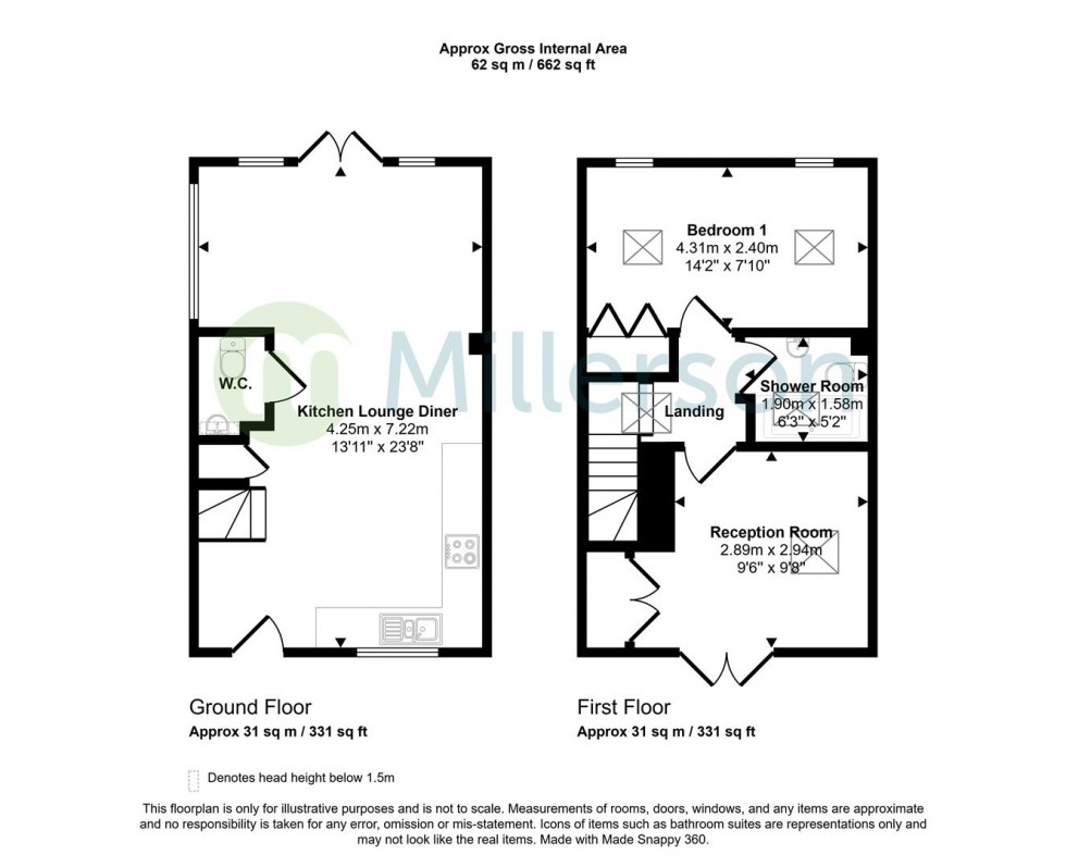 Floorplan for Dracaena Avenue, Falmouth