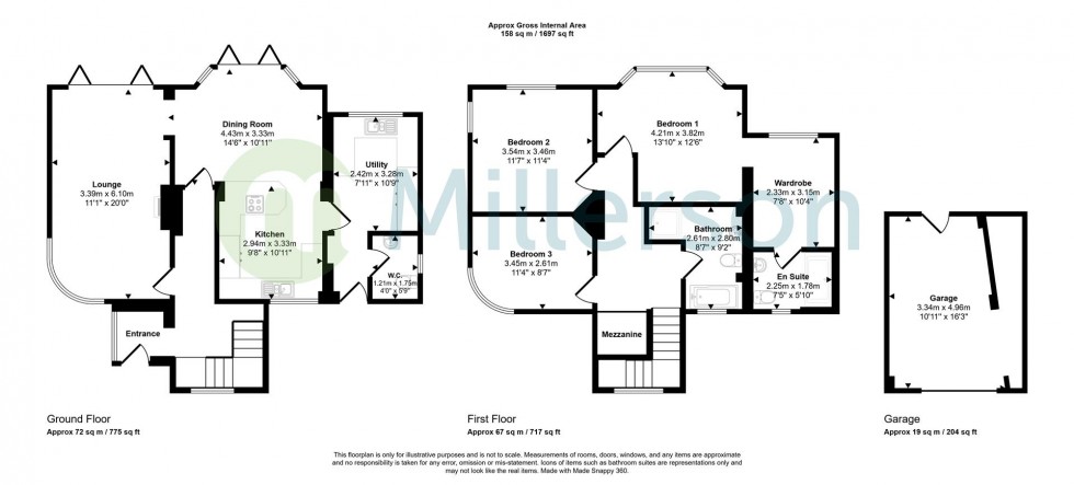 Floorplan for Sawles Road, St. Austell