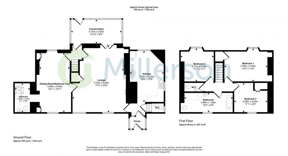 Floorplan for St Ewe, St Austell