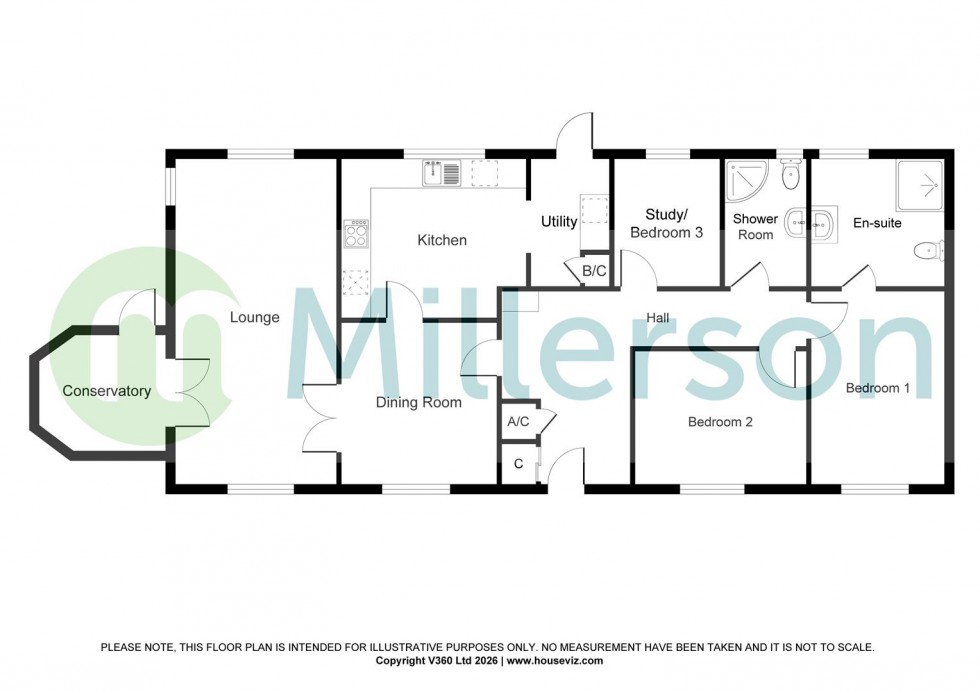 Floorplan for Trevadlock Hall Park, Nr. Launceston