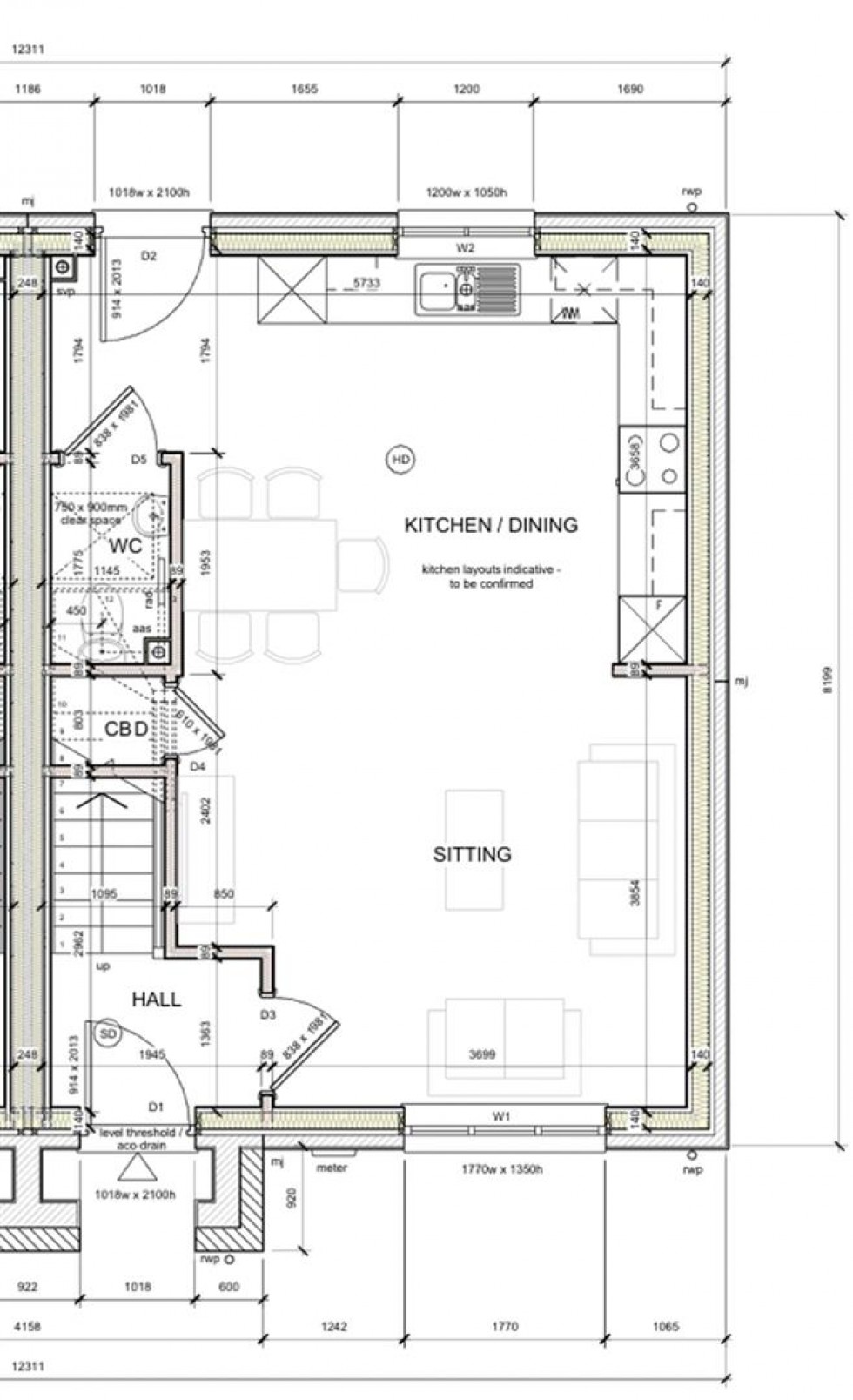 Floorplan for Tolver Close, Hayle