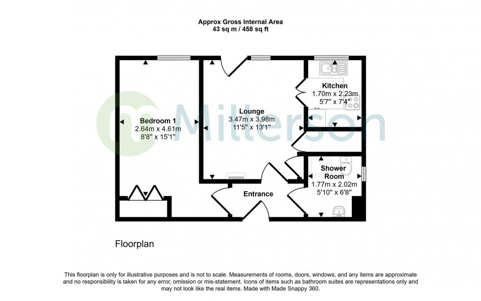 Floorplan for Quay Street, Truro
