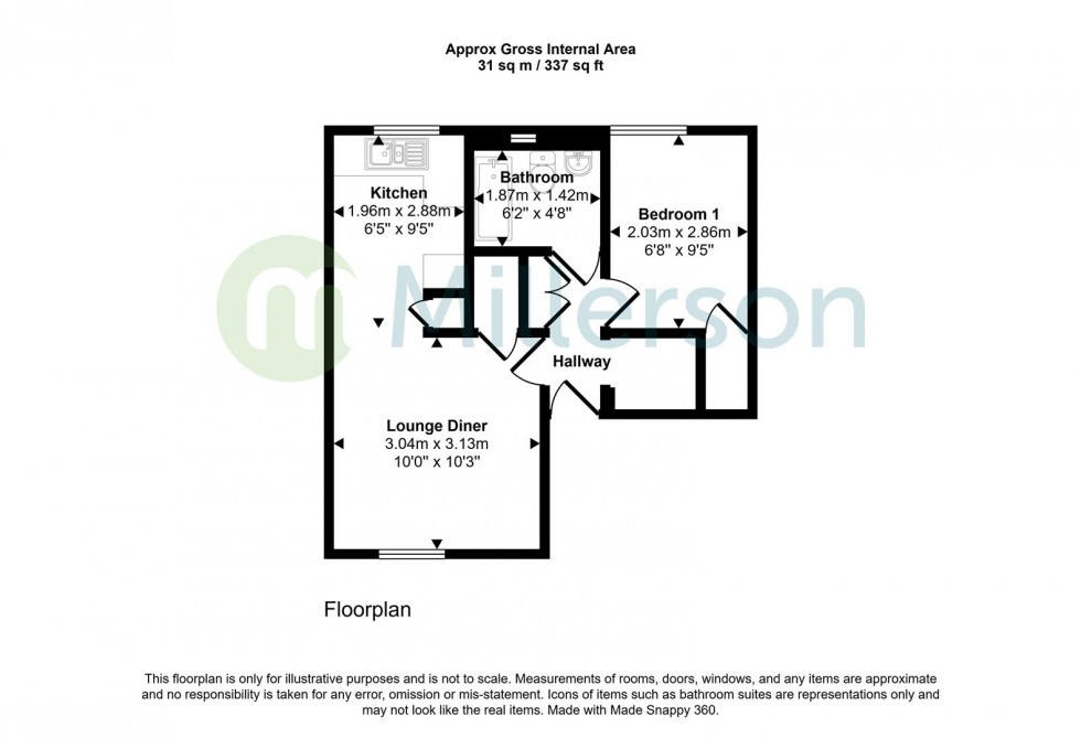 Floorplan for Medrose Street, Delabole