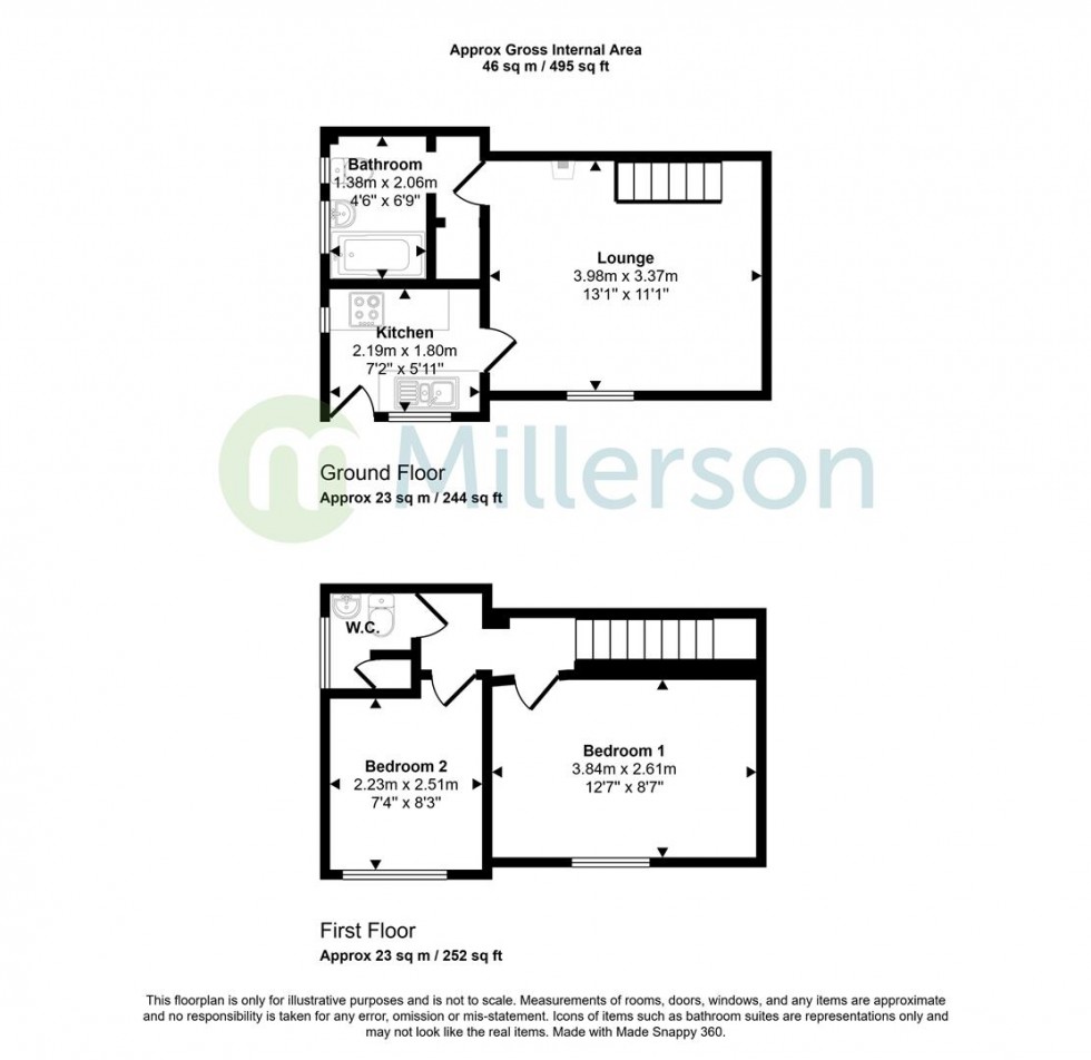 Floorplan for Trethurgy, St. Austell