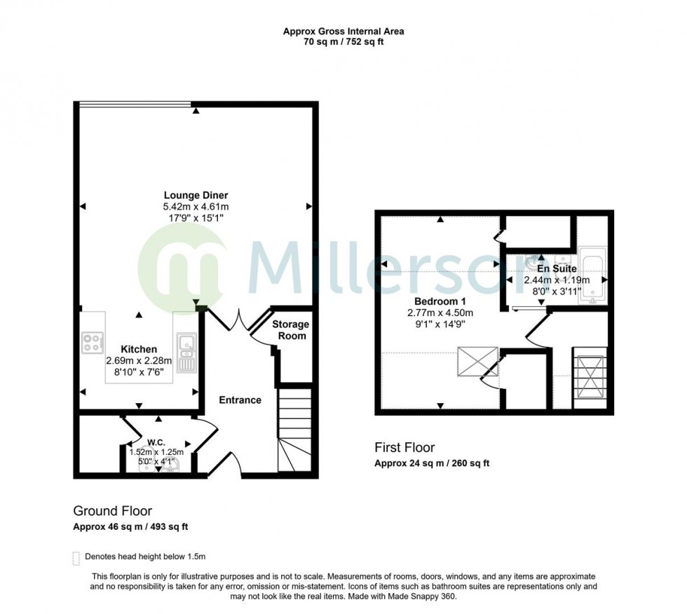 Floorplan for Anchor Quay, Penryn