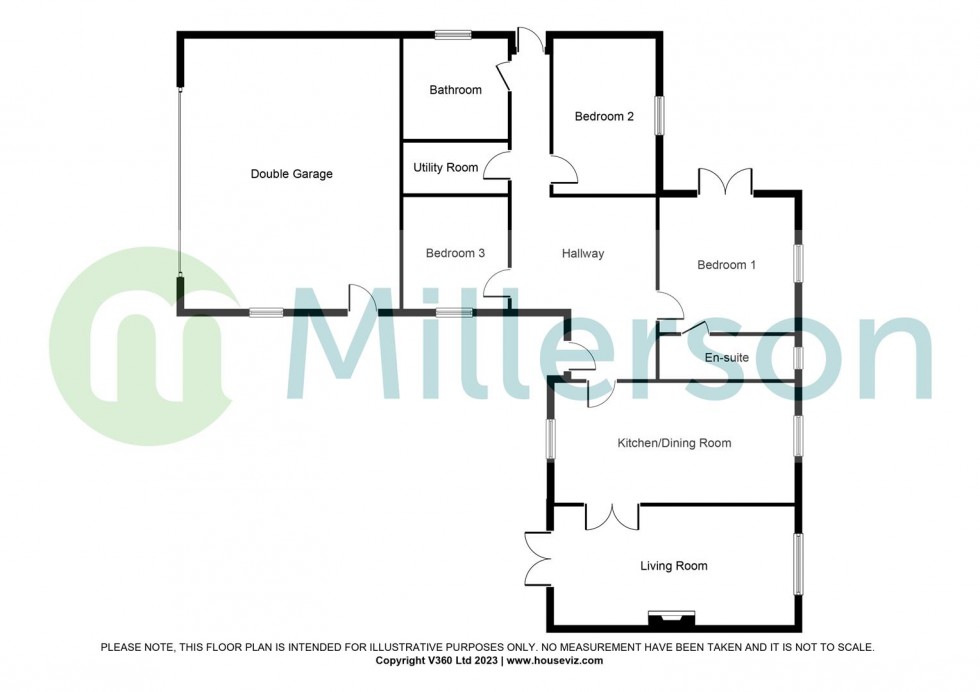 Floorplan for Tye Hill Close, Trewoon, St. Austell