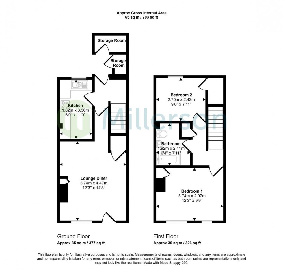 Floorplan for Trelawney Parc, St. Columb