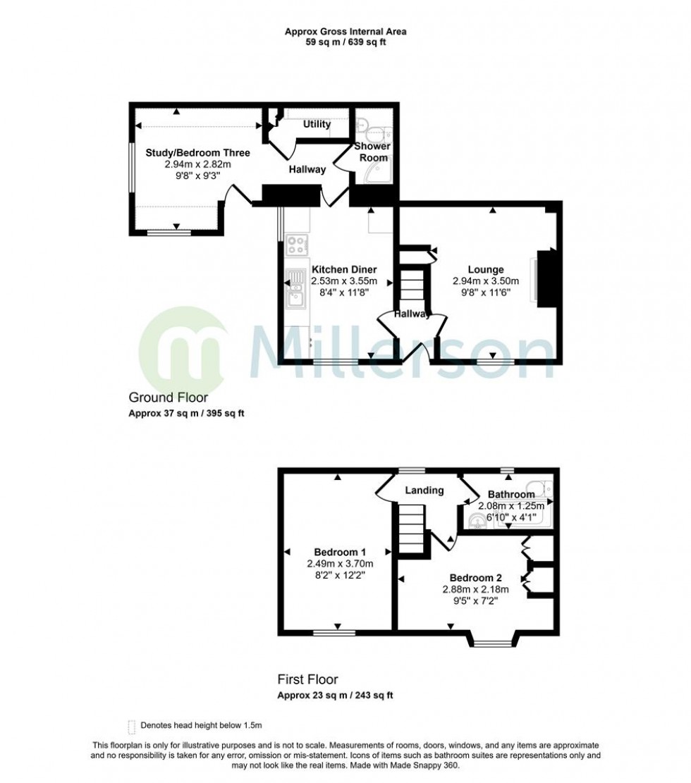 Floorplan for Fore Street, Nanpean, St. Austell