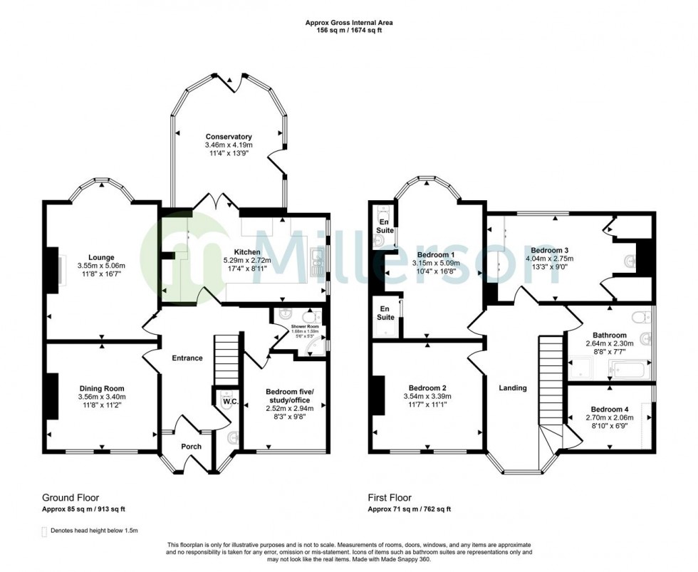 Floorplan for Penwinnick Road, St. Austell