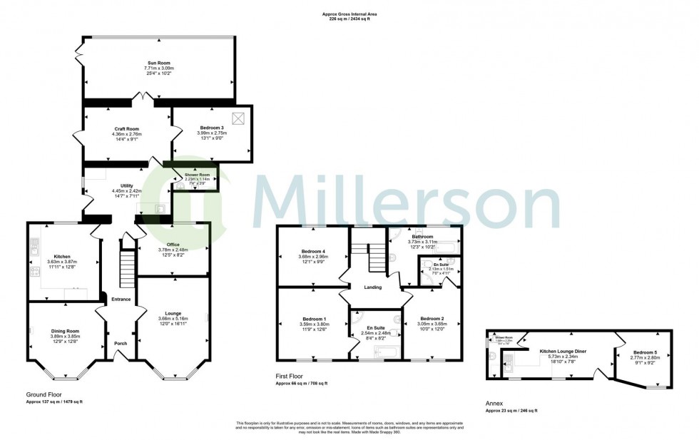 Floorplan for Currian Road, Nanpean, St. Austell