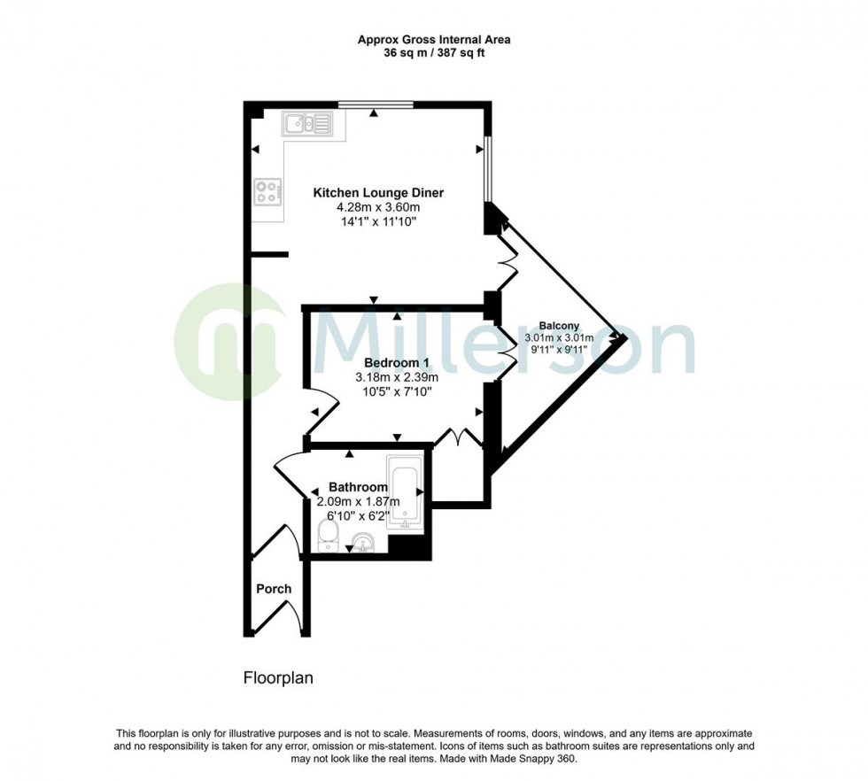 Floorplan for Quay Hill, Penryn
