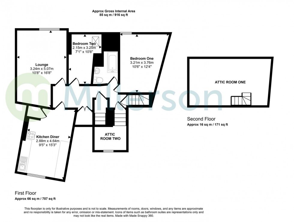 Floorplan for Biddicks Court, St. Austell