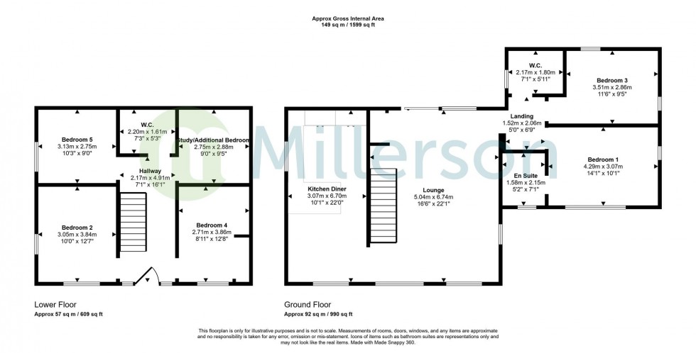 Floorplan for Trembear Road, St. Austell