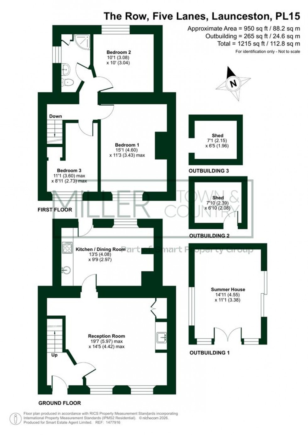 Floorplan for Five Lanes, Launceston