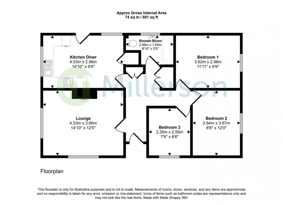 Floorplan for Cormorant Drive, St. Austell