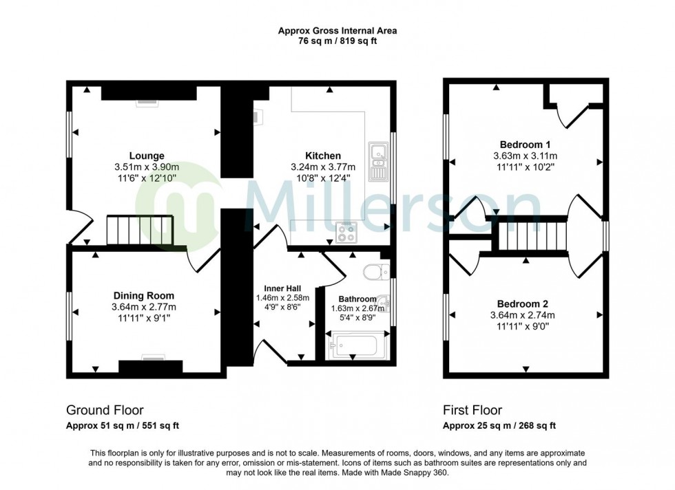 Floorplan for Trenowah Road, St. Austell