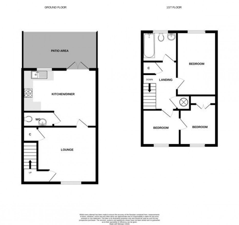 Floorplan for Harvenna Heights, Fraddon, St. Columb