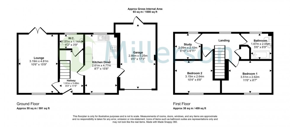 Floorplan for St. Michaels Way, Roche, St. Austell