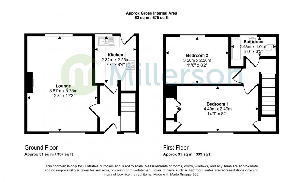 Floorplan for Trezaise Road, Roche, St. Austell