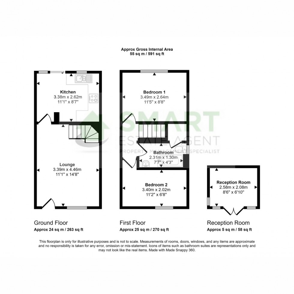 Floorplan for Steps Close, Devon, EX1